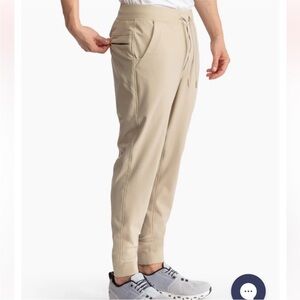 Birddogs Men’s Joggers pants in Beige Khaki elastic waist drawstring XXL